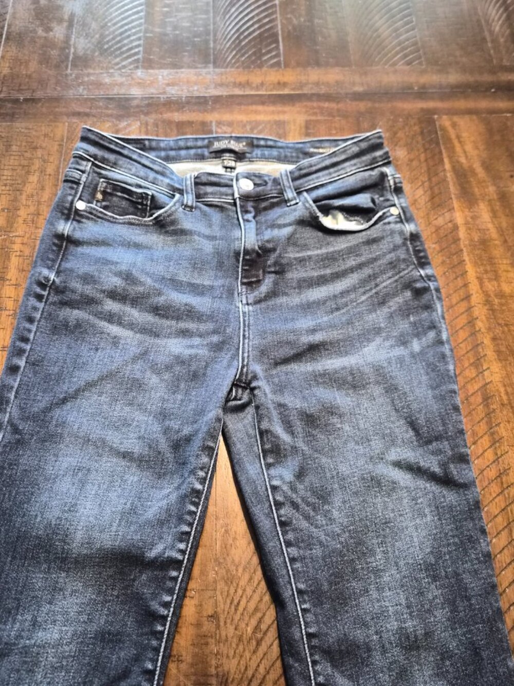 Judy Blue Womens Slim Boot Cut Dark Wash Jeans Size 7/28 Mid Rise Stretch G633 - Picture 2 of 12
